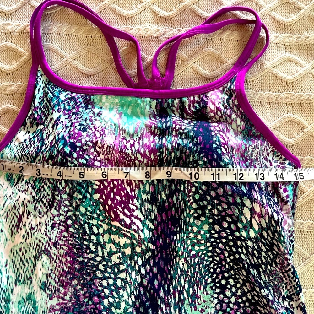 New! Fabletics Racer Back Tank multi colored, women’s size medium - Picture 1 of 10